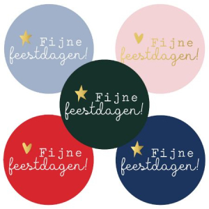 Sluitsticker | Fijne Feestdagen | Assorti | 10 stuks Sluitsticker | Fijne Feestdagen | Assorti | 10 stuks