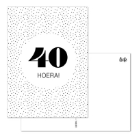 Ansichtkaart | 40 Hoera!