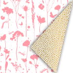 Inpakpapier | 50cm | 3M | Neon - wit - goud