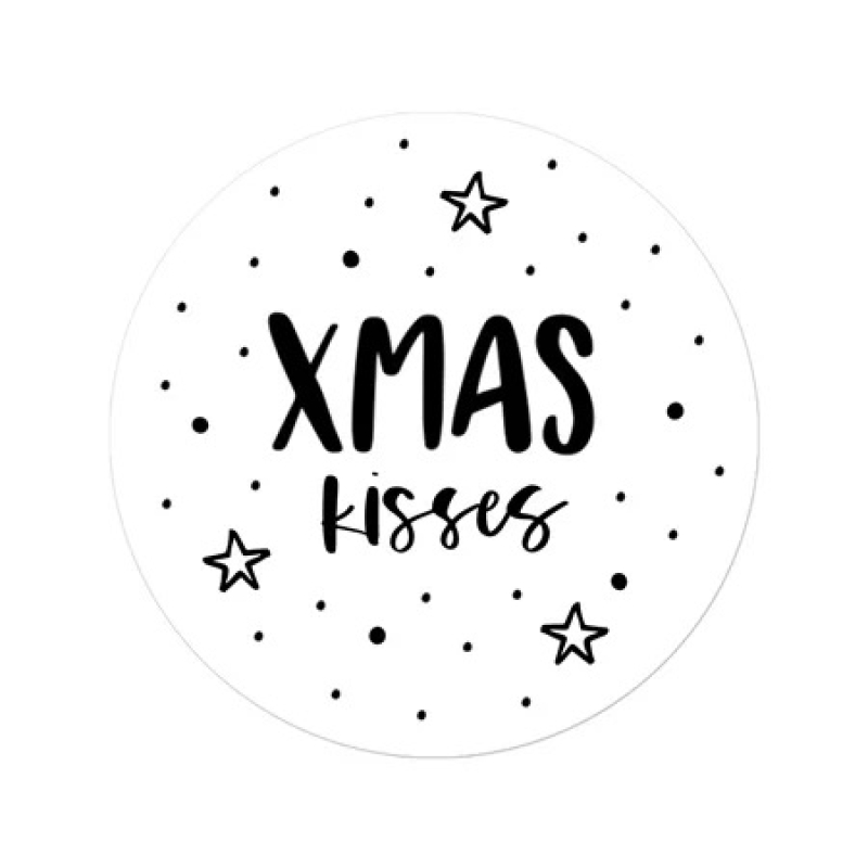 Sluitsticker Kerst | XMAS kisses | 10 stuks