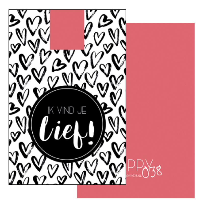 Kadokaartje: Ik vind je lief