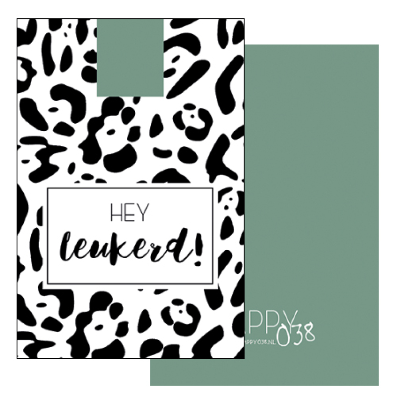 Kadokaartje: Hey leukerd!