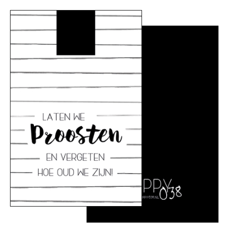 Kadokaartje: Laten we proosten