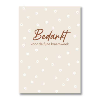 Postkaart | Bedankt voor de fijne kraamweek