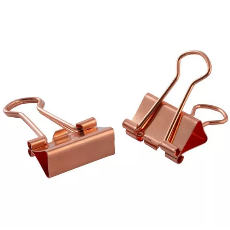 Foldback papierklem | Rose goud | 2 cm