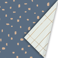 Inpakpapier | 50cm | 3M | Blauw  - groen | streepjes