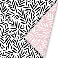 Inpakpapier | 50cm | 3M | Roze/wit takjes