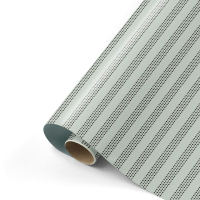 Inpakpapier | 50 cm | 3 m | raster stripes | groen
