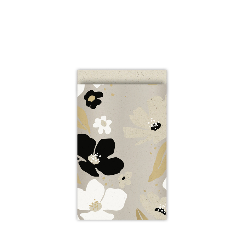 5 stuks Kadozakjes | Fresh flowers | grass | M 12x19 cm 