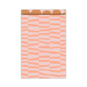 5 stuks Kadozakjes | Fresh flowers | perzik | L 17x25 cm