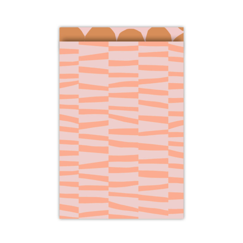 5 stuks Kadozakjes | Fresh flowers | perzik | L 17x25 cm