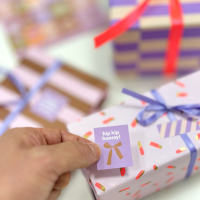 Stickervel | Feest | Oud roze/lila