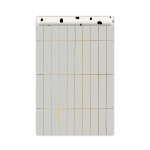 5 stuks Kadozakje |Slim tiles grijs | Zwart-wit-goud | L 17x25 cm