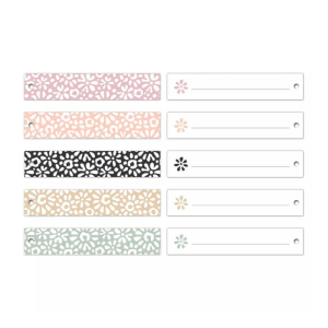 Kadolabel | Flowers Ribbon | 5 stuks