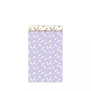 Kadozakje | Solo hearts | lila/wit | M 12x19cm | 5 stuks