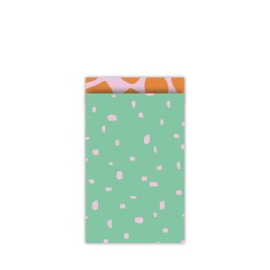 Kadozakje | minimal dots | groen/roze/oranje | M 12x19 cm | 5 stuks