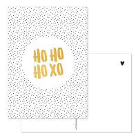 Kerstkaart | HO HO HO XO