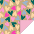 Kadozakje | Big Hearts Gold - Blush pink | L 17x25 cm
