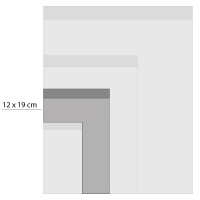 Kadozakje | Smiley fluor orange | M 12x19cm | 5 stuks