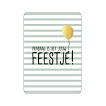 Postkaart | Vandaag is het jouw feestje | Goudfolie
