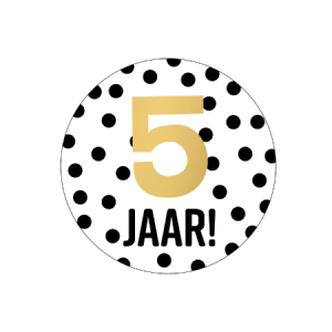 Sluitsticker | 5 jaar | 10 stuks