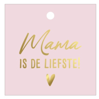 Kadolabel | mama is de liefste