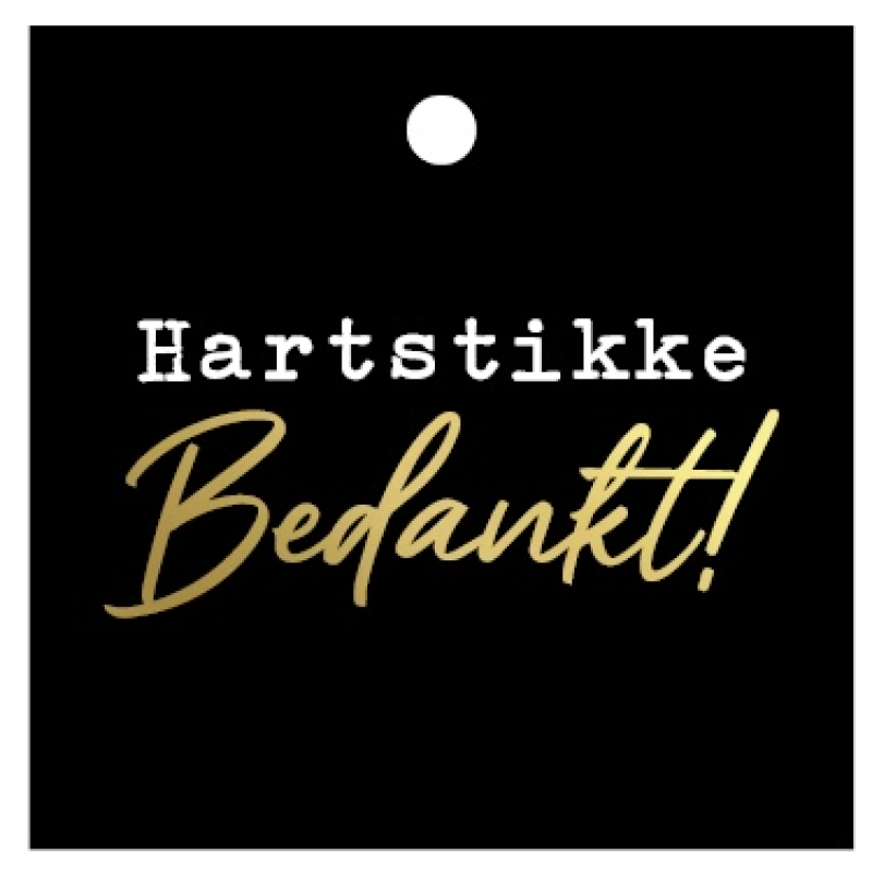 Kadolabel | Hartstikke bedankt