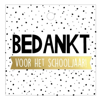 Kadolabel | Bedankt voor het schooljaar