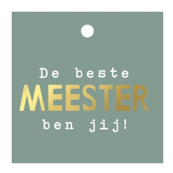 Kadolabel | De beste meester ben jij!