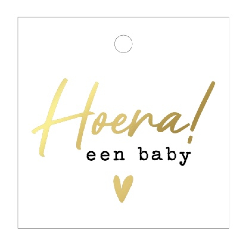 Kadolabel | Hoera een baby