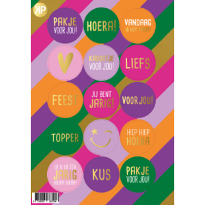 Stickervel | feest kleur