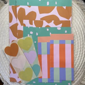 Inpakset | Diversen | 6 kadozakjes en 6 stickers