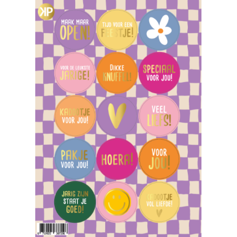 Stickervel | Feest blokjes