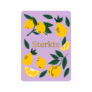 Postkaart | Sterkte | goudfolie
