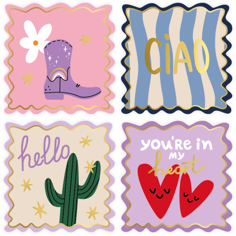 Sluitsticker | Ciao | 4 varianten | 10 stuks