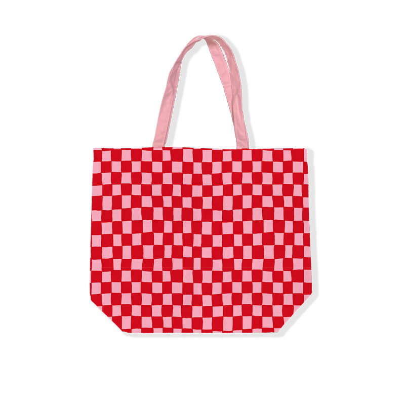 Canvas Tas | Roze/rood