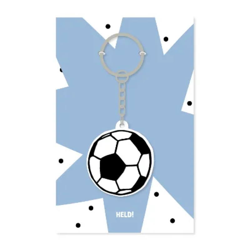 Sleutelhanger | Voetbal | Inclusief Kaartje ‘Held’