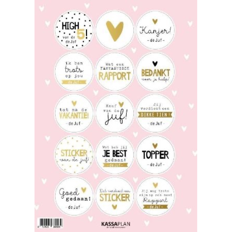 Stickervel | de juf