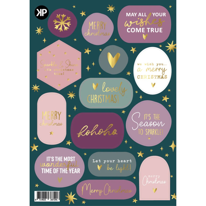 Stickervel | Kerst | Merry christmas