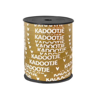 Krullint | Kadootje | goud/wit | 5 meter