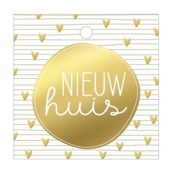 Kadolabel | Nieuw huis