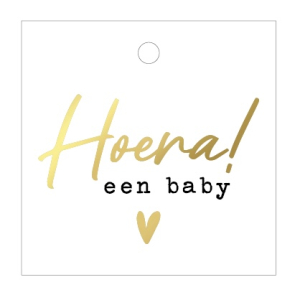 Kadolabel | Hoera een baby