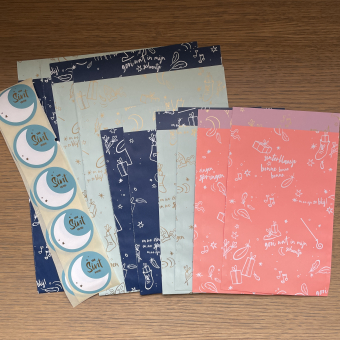 Inpakset | Sinterklaas | 10 kadozakjes & 10 stickers