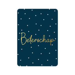 Postkaart | Beterschap | goudfolie