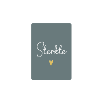 kadokaartje A7 | Sterkte | goudfolie