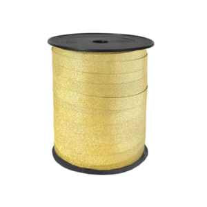 Krullint | Glitter | Goud | 5 meter | 10 mm