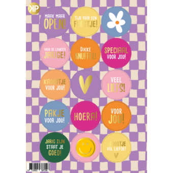 Stickervel | Feest blokjes