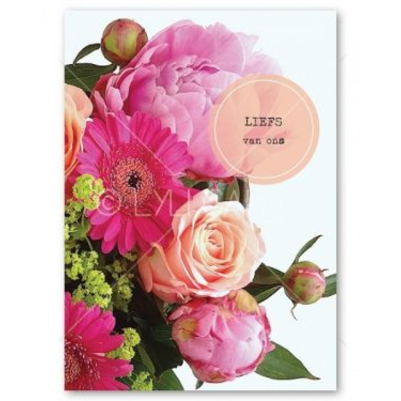 Postkaart | Liefs van ons | Veldboeket