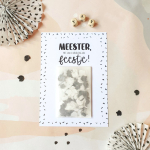 Postkaart | Meester | Confetti