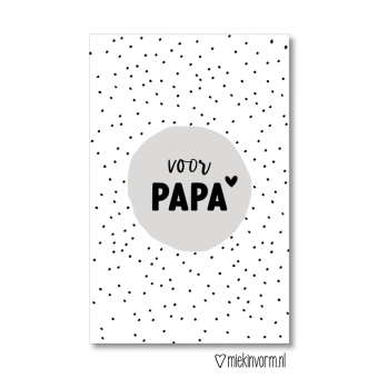 Mini kaart | voor papa